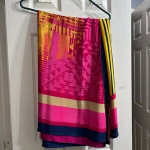 Multicolor Crepe Saree